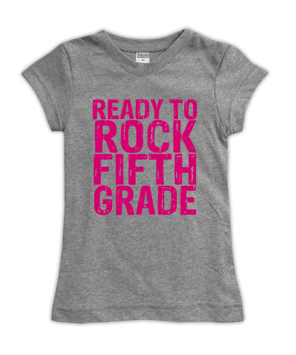 'Ready to Rock Fifth Grade' Fitted Tee