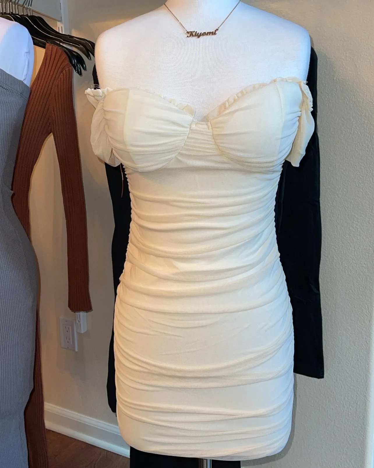 Rebecca Ruched Mini Dress