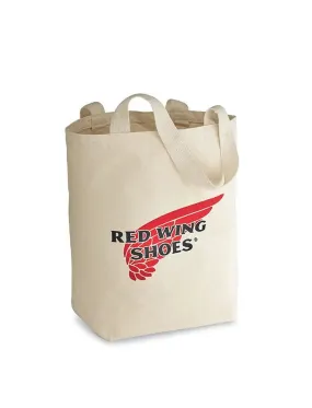 Red wing Canvas Tote Bag Natural