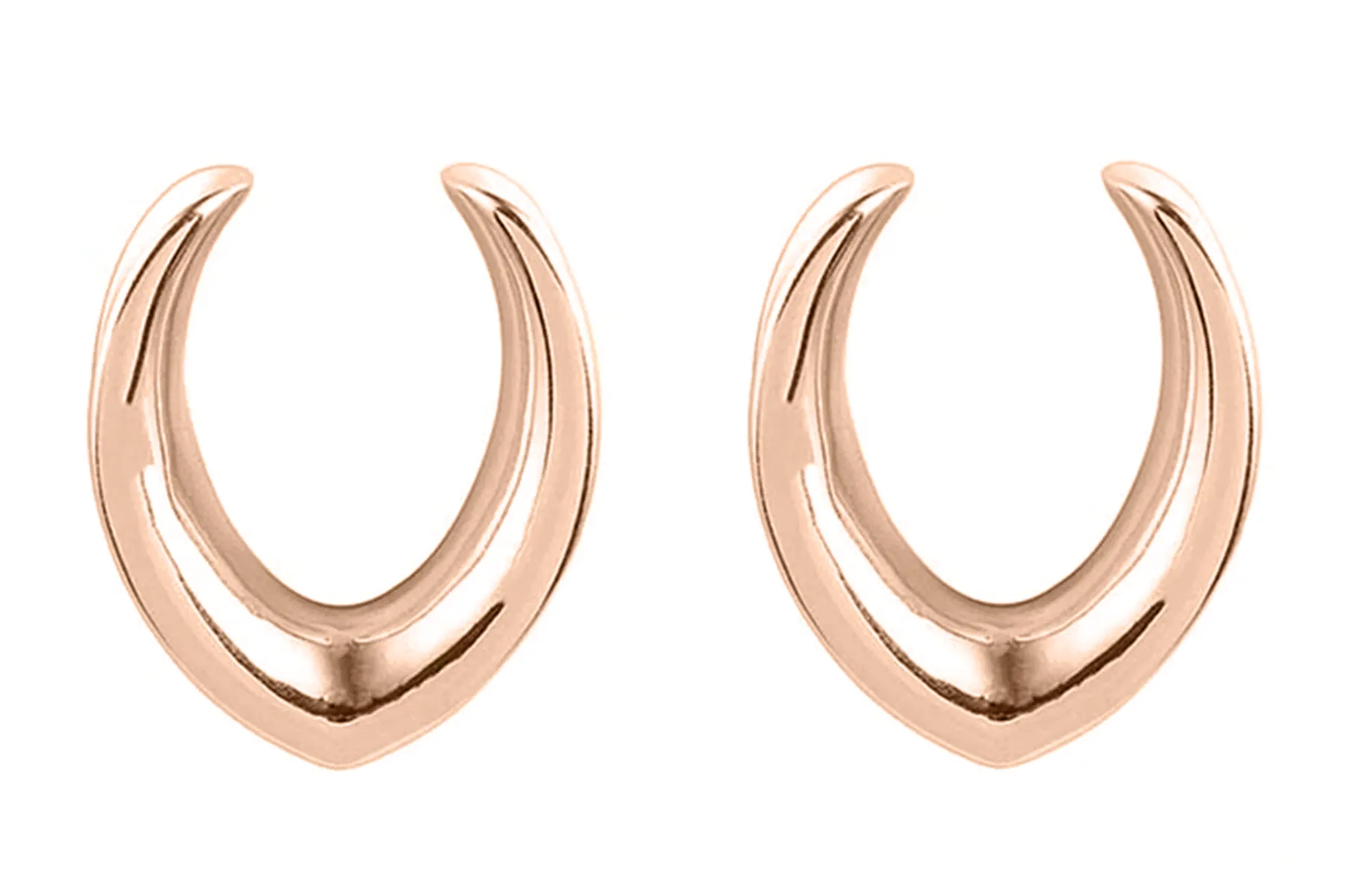 Rose Gold V-Shaped Saddle Hangers