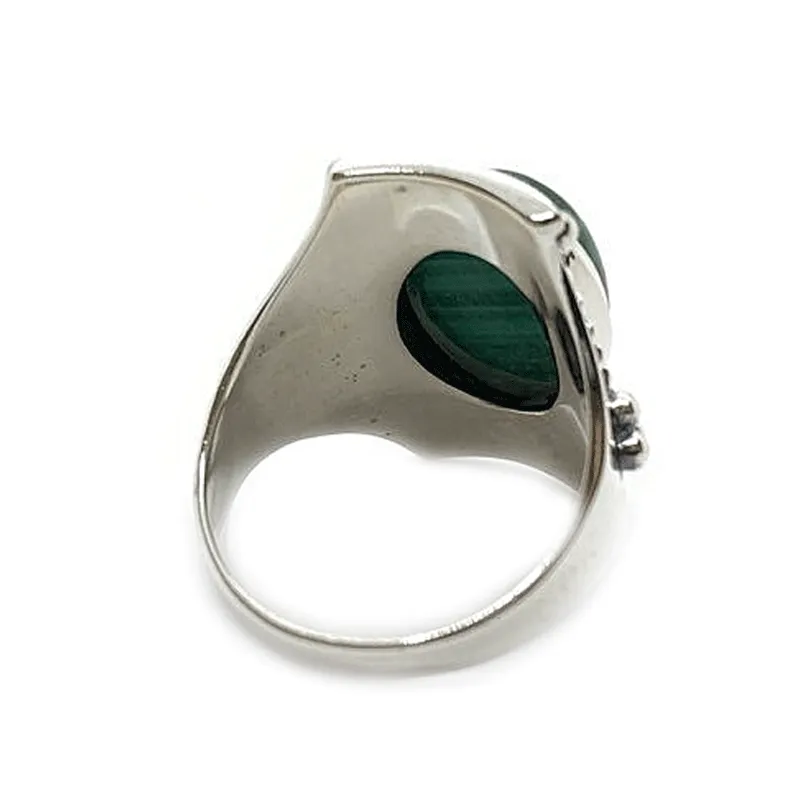 Saddle Malachite Bohemian Ring