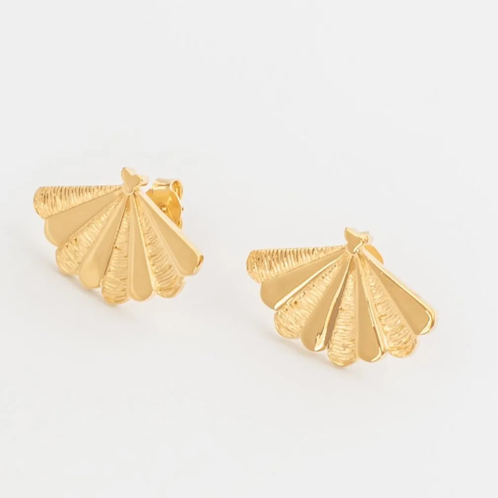 SANTIAGO Shell Big Earrings