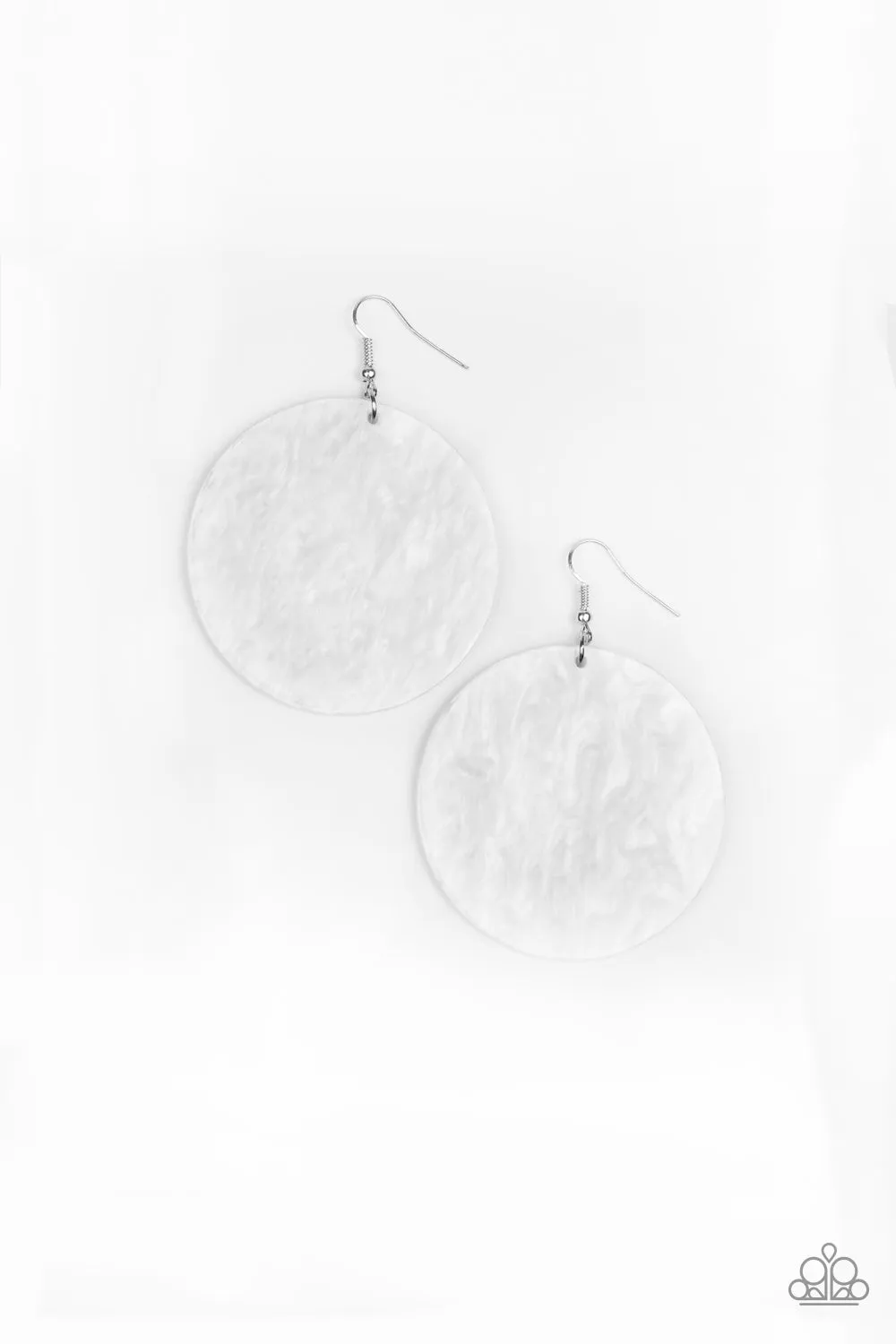 SEA Where It Goes White-Earrings