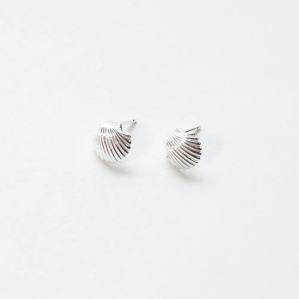 Silver Shell Studs