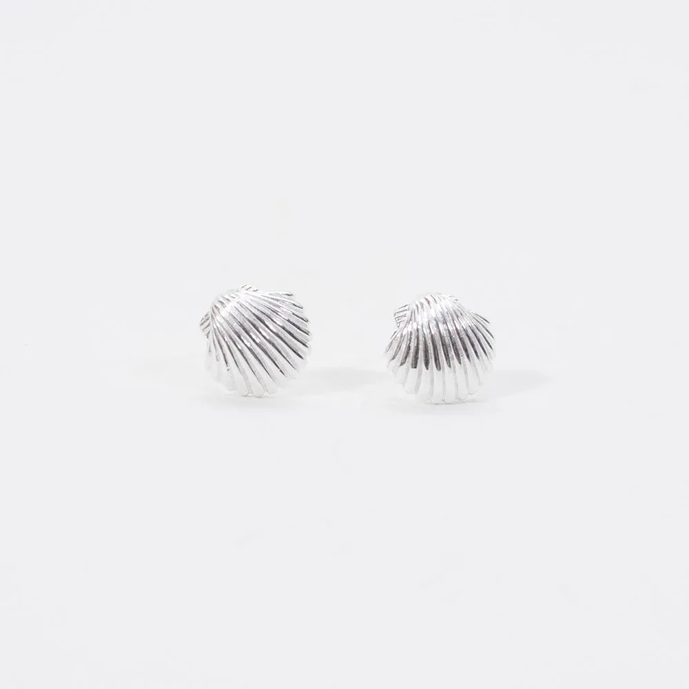 Silver Shell Studs