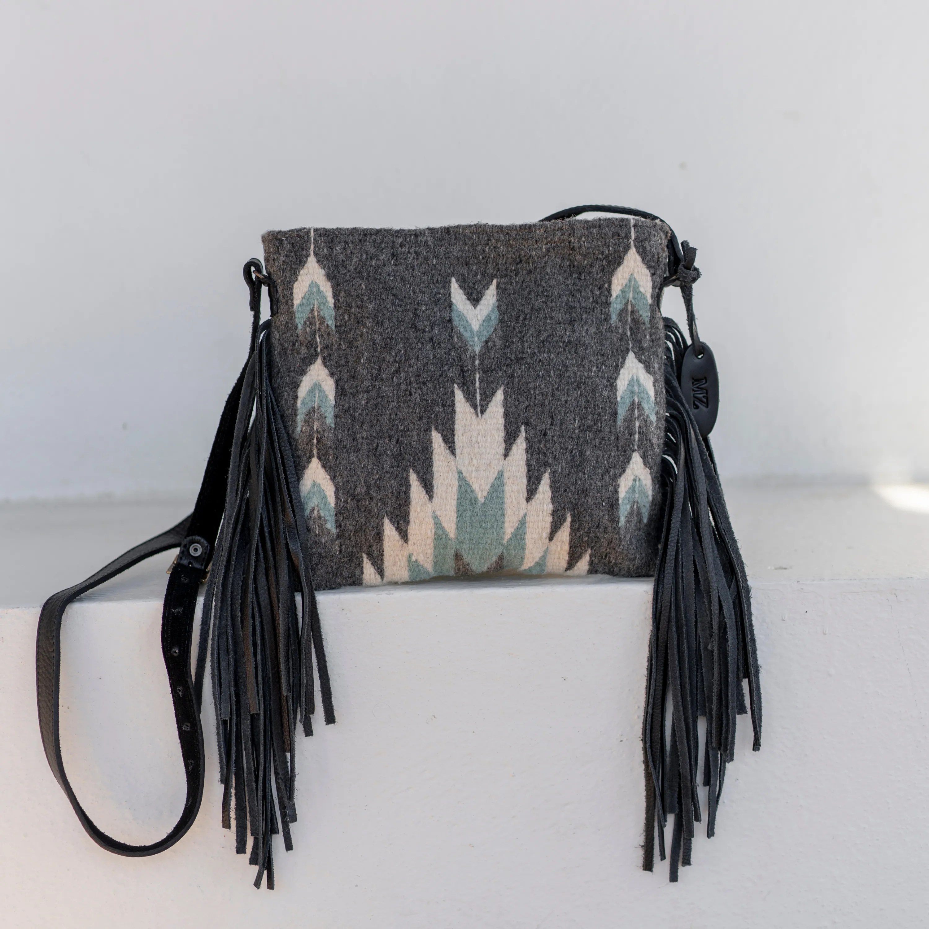 Smoky Quartz Fringe Bag