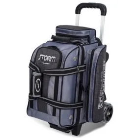 Storm Rolling Thunder 2 Ball Charcoal Plaid Grey Black Bowling Bag