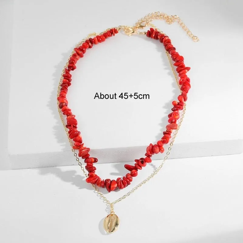 Summer Beach Hawaii Puka Shell Necklace