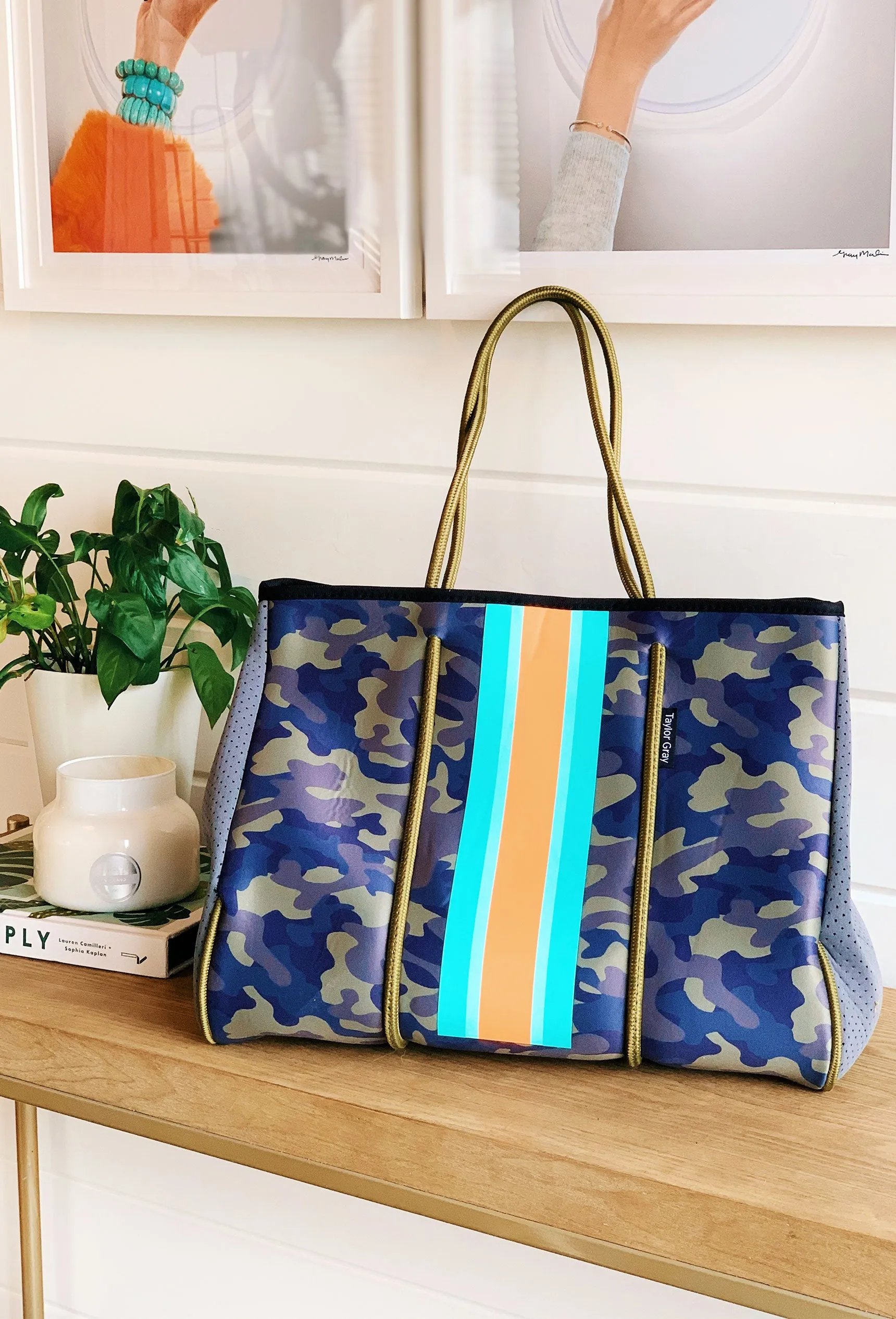 The Taylor Camo Neoprene Tote