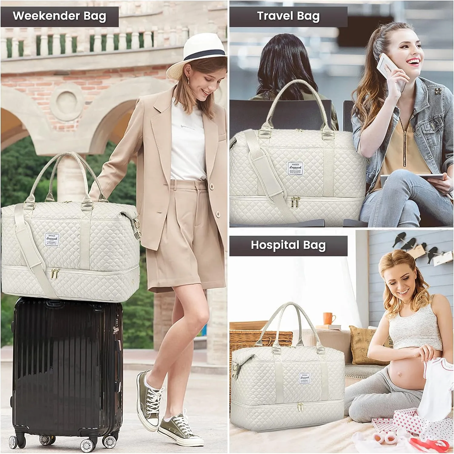 Travel Bag Paris Ivory (Travel Bag)