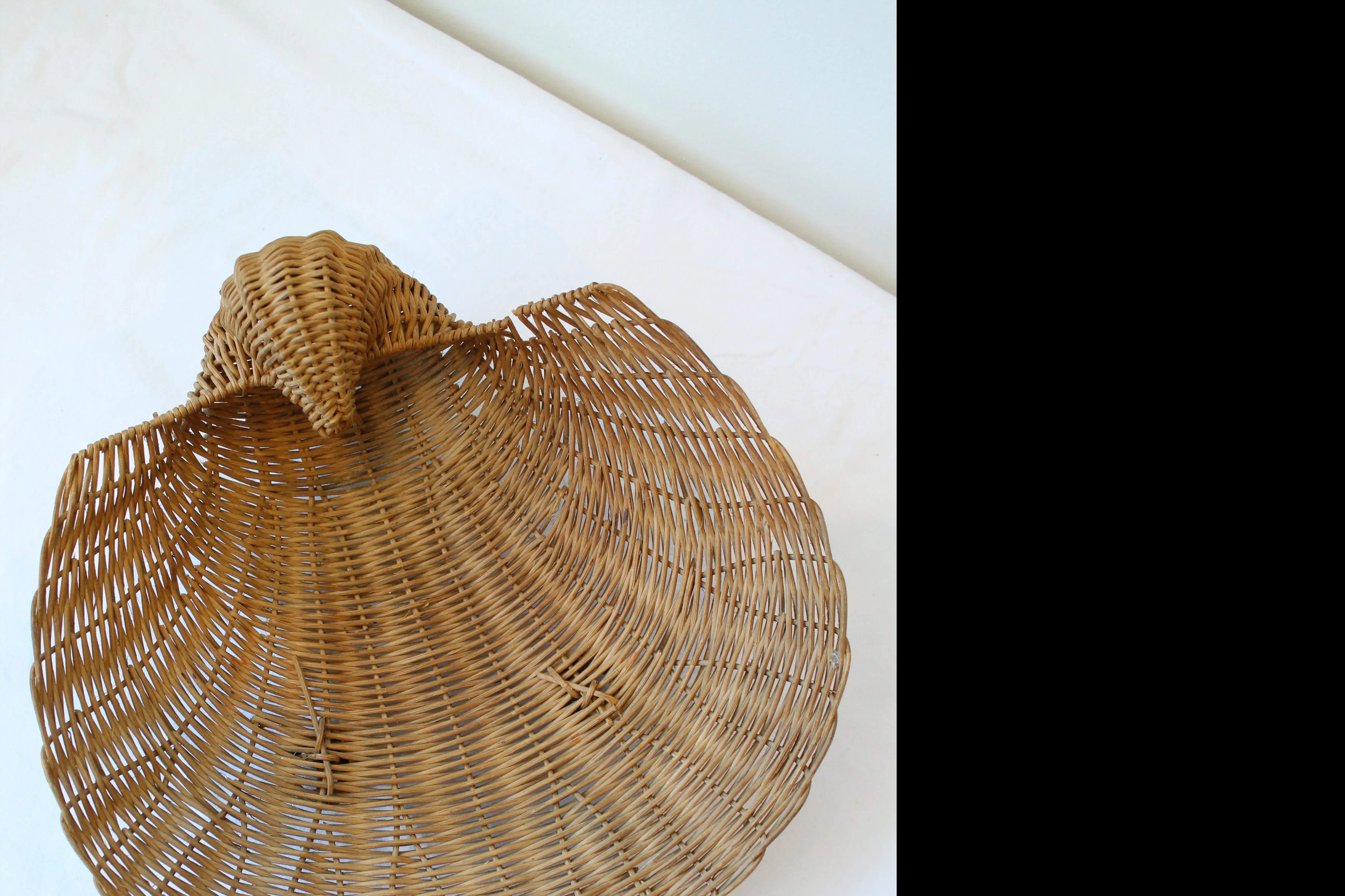 Wicker Shell Basket