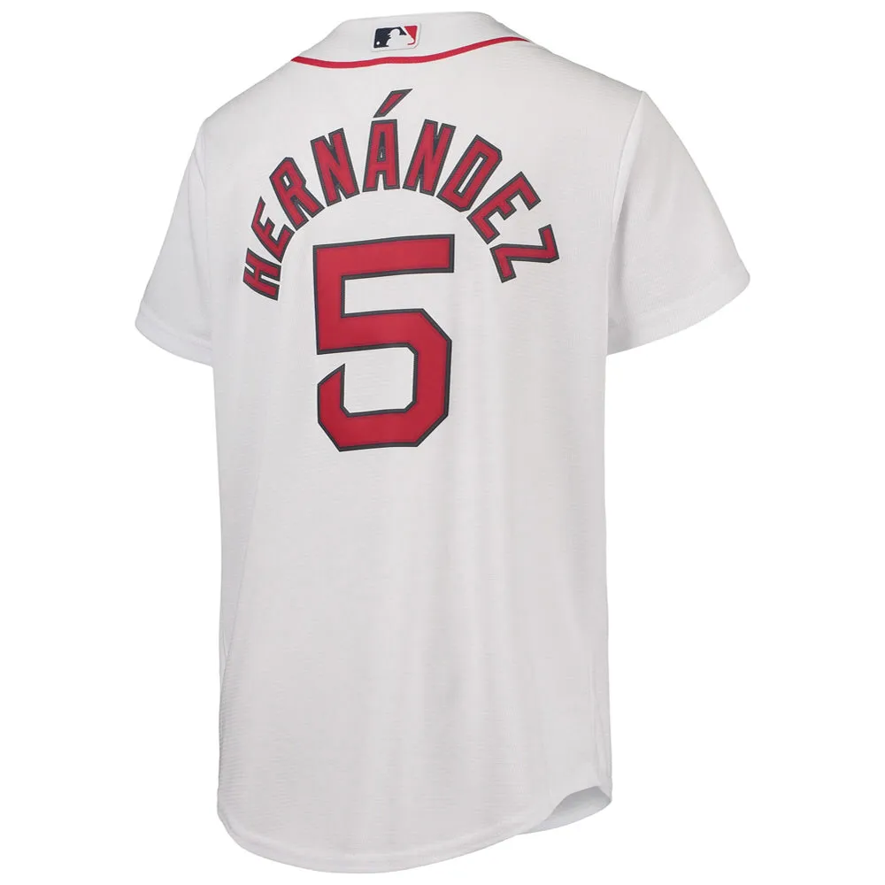 Youth Boston Red Sox Enrique Hernandez Home Player Jersey - White